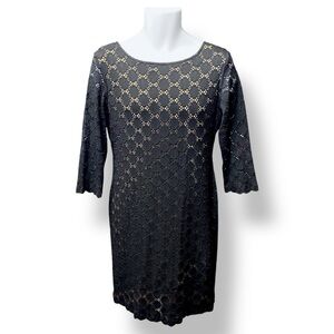 Ronni Nicole Black Lace Dress - Size 8